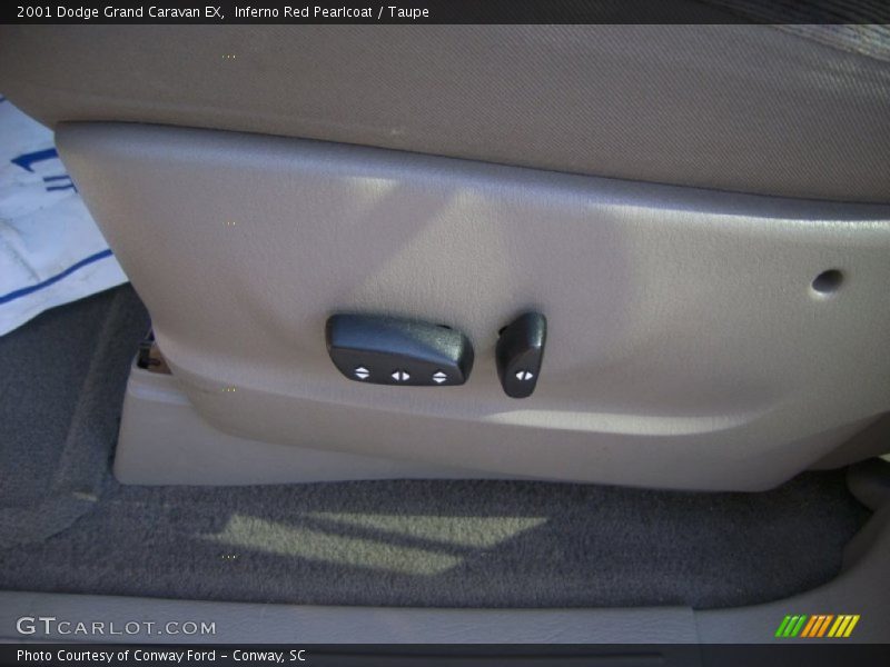 Inferno Red Pearlcoat / Taupe 2001 Dodge Grand Caravan EX