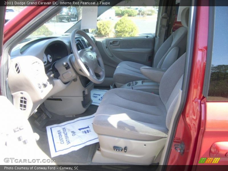Inferno Red Pearlcoat / Taupe 2001 Dodge Grand Caravan EX