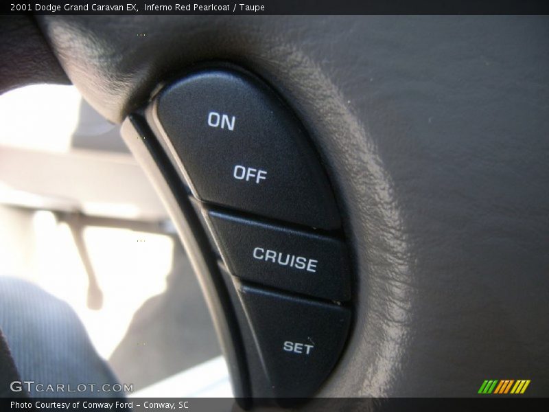 Inferno Red Pearlcoat / Taupe 2001 Dodge Grand Caravan EX