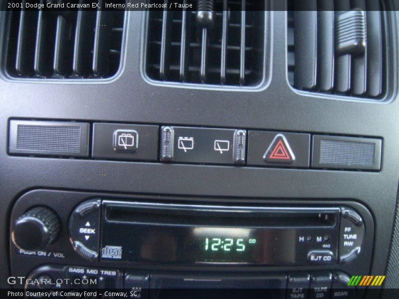 Inferno Red Pearlcoat / Taupe 2001 Dodge Grand Caravan EX