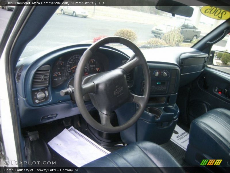 Summit White / Blue 2005 Chevrolet Astro Commercial Van