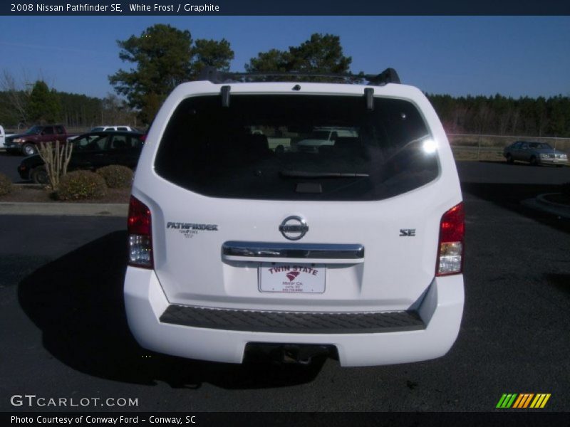 White Frost / Graphite 2008 Nissan Pathfinder SE