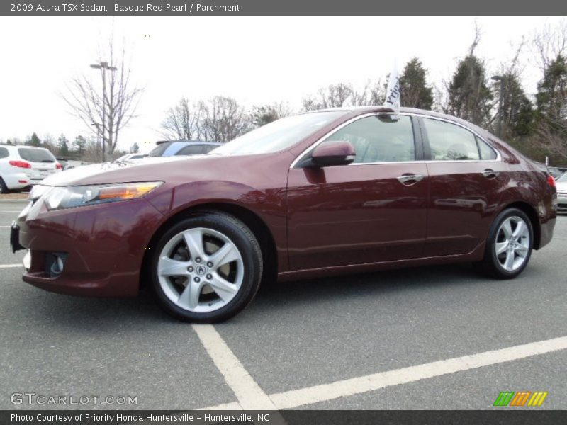 Basque Red Pearl / Parchment 2009 Acura TSX Sedan