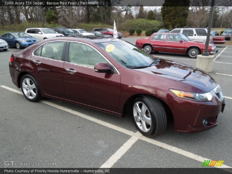 Basque Red Pearl / Parchment 2009 Acura TSX Sedan