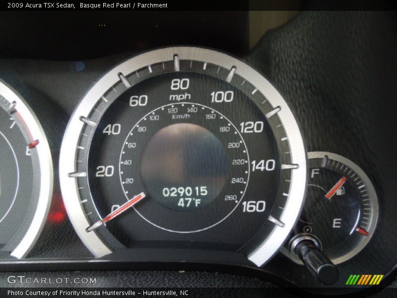 Basque Red Pearl / Parchment 2009 Acura TSX Sedan