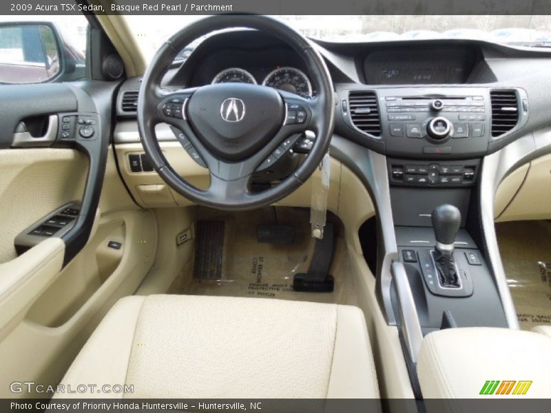 Basque Red Pearl / Parchment 2009 Acura TSX Sedan