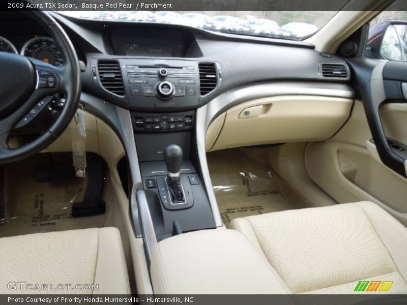 Basque Red Pearl / Parchment 2009 Acura TSX Sedan