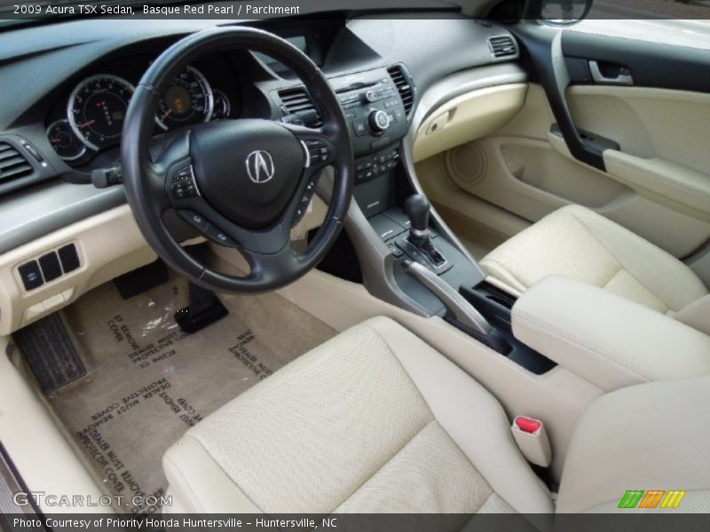 Basque Red Pearl / Parchment 2009 Acura TSX Sedan