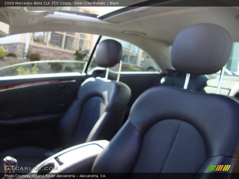 Steel Grey Metallic / Black 2009 Mercedes-Benz CLK 350 Coupe