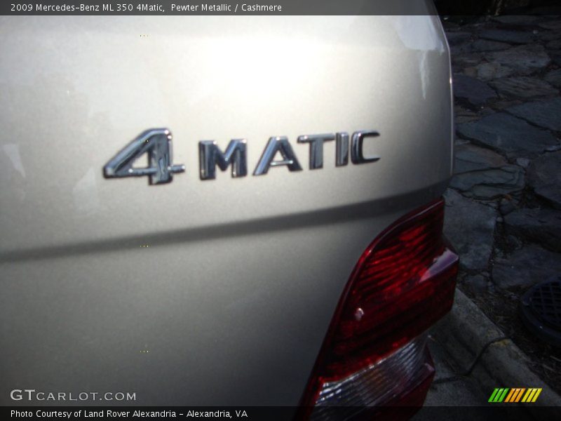 Pewter Metallic / Cashmere 2009 Mercedes-Benz ML 350 4Matic