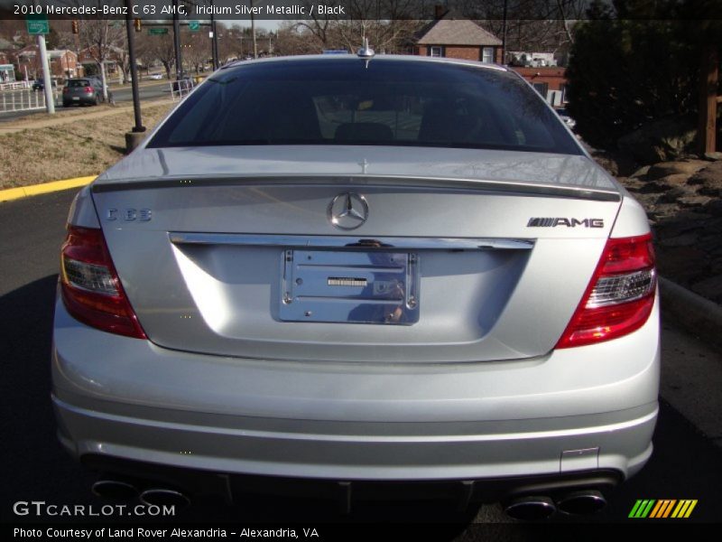 Iridium Silver Metallic / Black 2010 Mercedes-Benz C 63 AMG