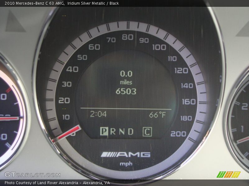 Iridium Silver Metallic / Black 2010 Mercedes-Benz C 63 AMG