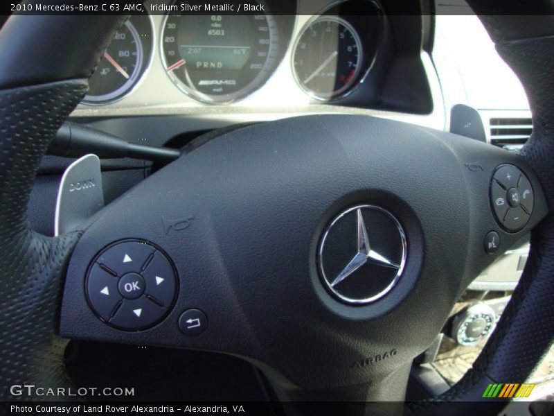 Iridium Silver Metallic / Black 2010 Mercedes-Benz C 63 AMG