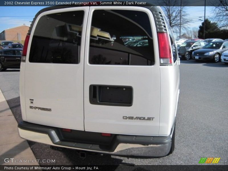Summit White / Dark Pewter 2002 Chevrolet Express 3500 Extended Passenger Van