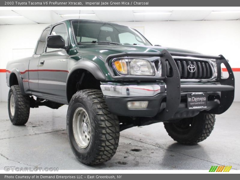 Imperial Jade Green Mica / Charcoal 2003 Toyota Tacoma V6 PreRunner Xtracab