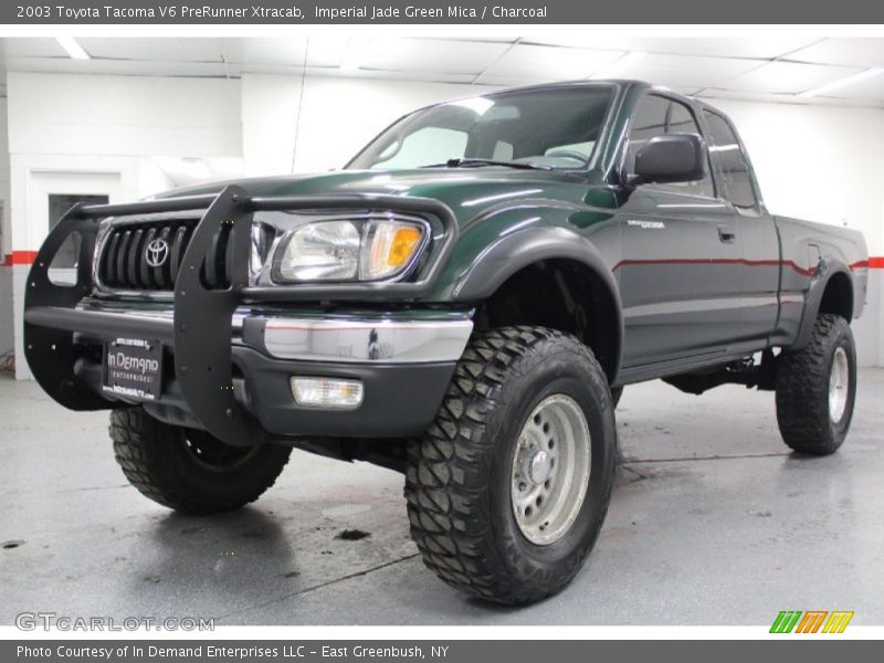 Imperial Jade Green Mica / Charcoal 2003 Toyota Tacoma V6 PreRunner Xtracab