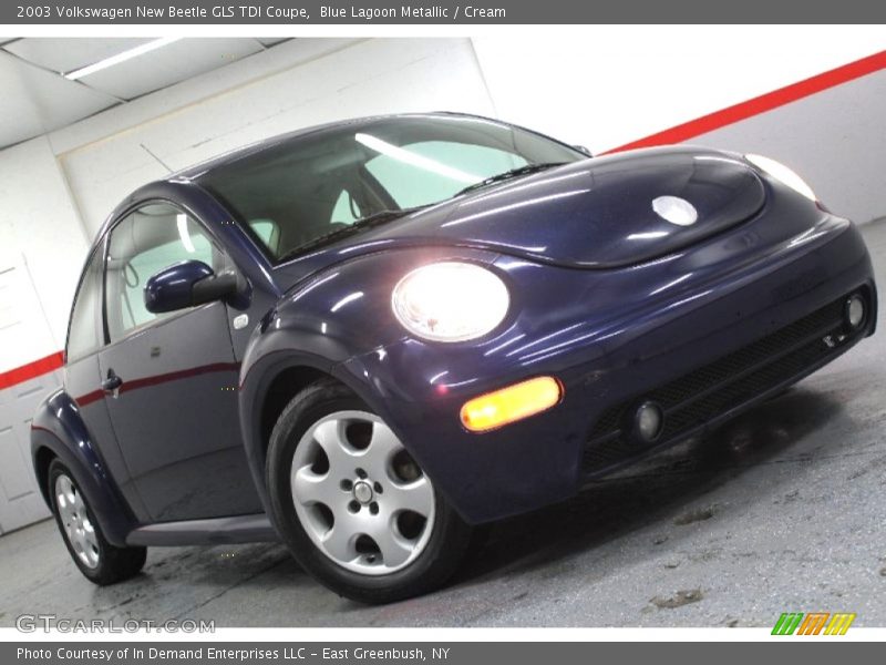Blue Lagoon Metallic / Cream 2003 Volkswagen New Beetle GLS TDI Coupe