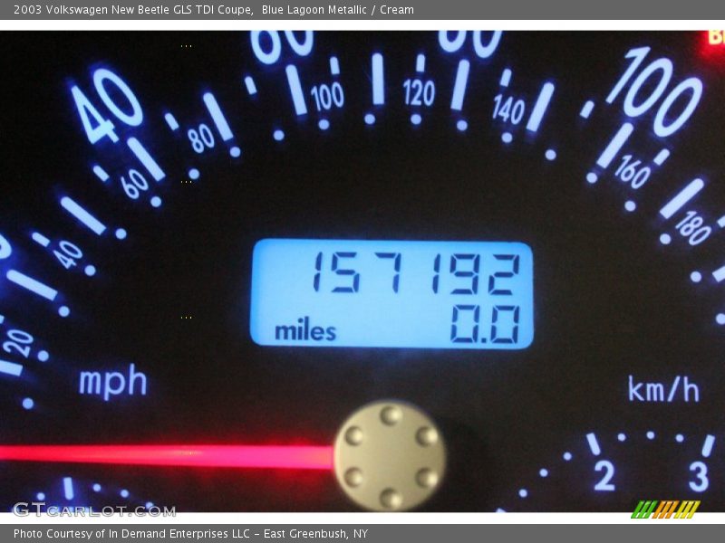 Blue Lagoon Metallic / Cream 2003 Volkswagen New Beetle GLS TDI Coupe