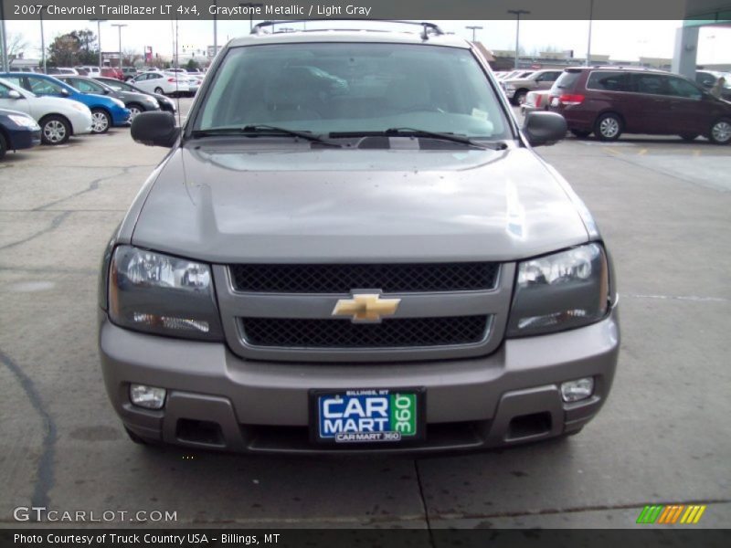 Graystone Metallic / Light Gray 2007 Chevrolet TrailBlazer LT 4x4