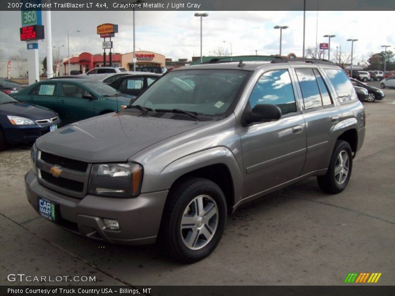 Graystone Metallic / Light Gray 2007 Chevrolet TrailBlazer LT 4x4