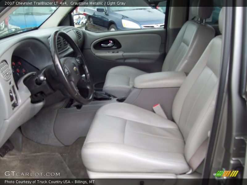 Graystone Metallic / Light Gray 2007 Chevrolet TrailBlazer LT 4x4