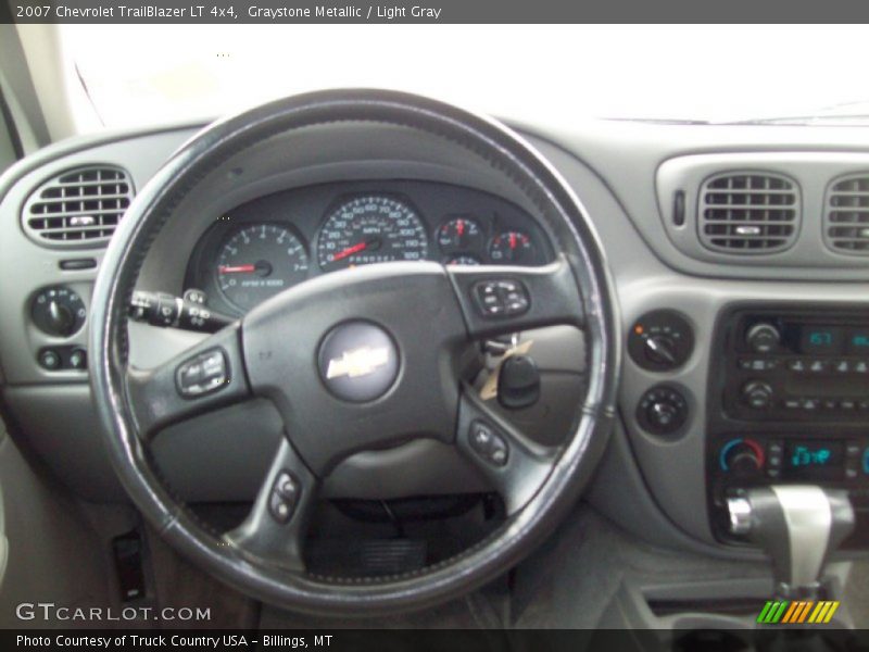 Graystone Metallic / Light Gray 2007 Chevrolet TrailBlazer LT 4x4