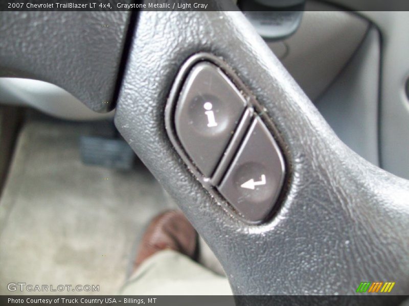 Graystone Metallic / Light Gray 2007 Chevrolet TrailBlazer LT 4x4