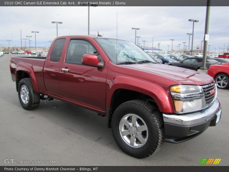 Merlot Jewel Metallic / Ebony 2010 GMC Canyon SLE Extended Cab 4x4