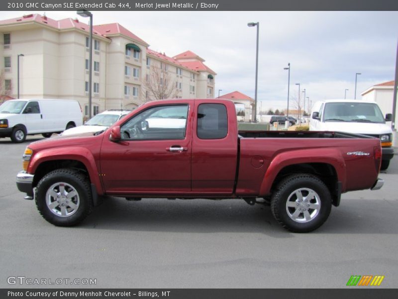 Merlot Jewel Metallic / Ebony 2010 GMC Canyon SLE Extended Cab 4x4