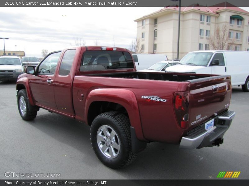 Merlot Jewel Metallic / Ebony 2010 GMC Canyon SLE Extended Cab 4x4