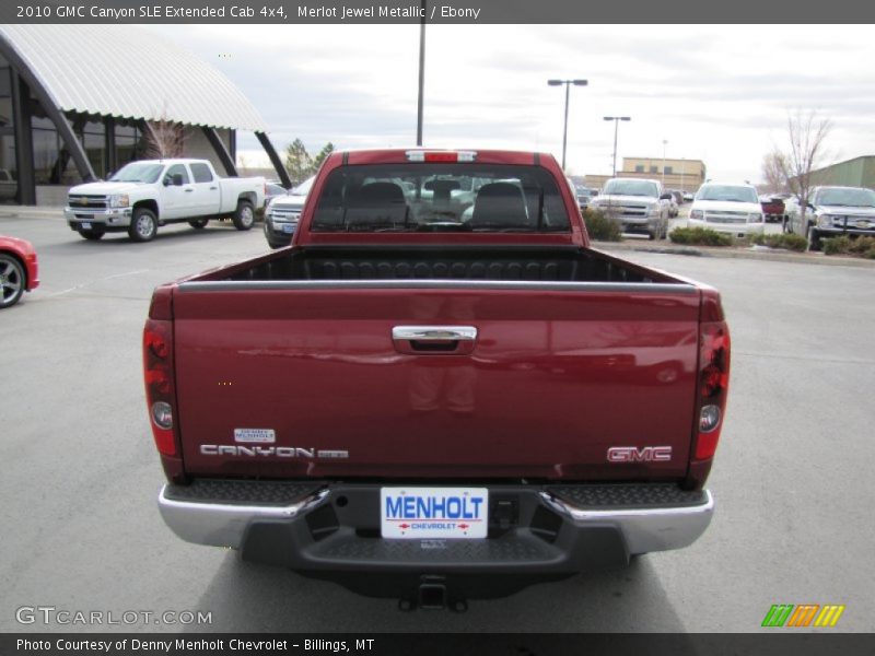 Merlot Jewel Metallic / Ebony 2010 GMC Canyon SLE Extended Cab 4x4