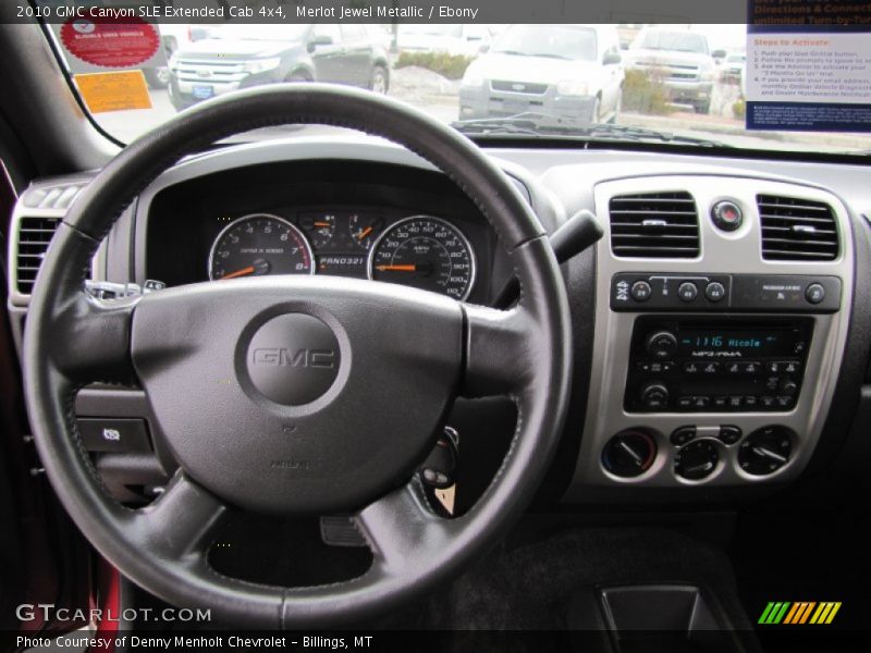 Merlot Jewel Metallic / Ebony 2010 GMC Canyon SLE Extended Cab 4x4