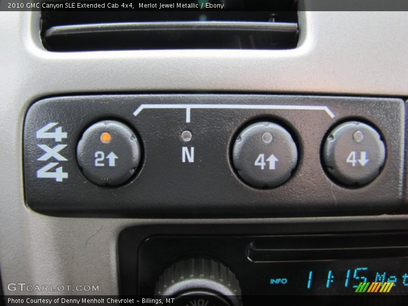 Merlot Jewel Metallic / Ebony 2010 GMC Canyon SLE Extended Cab 4x4