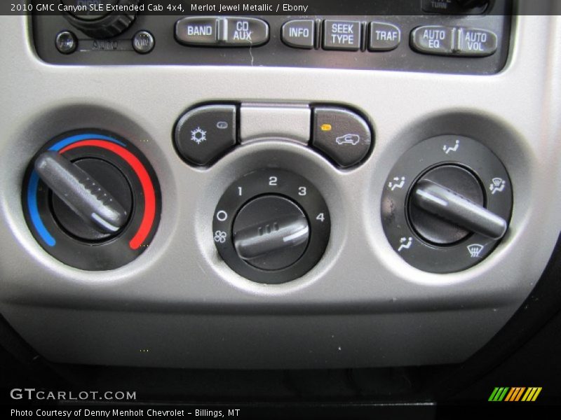 Merlot Jewel Metallic / Ebony 2010 GMC Canyon SLE Extended Cab 4x4