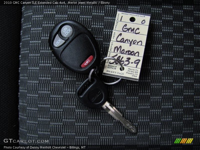 Merlot Jewel Metallic / Ebony 2010 GMC Canyon SLE Extended Cab 4x4