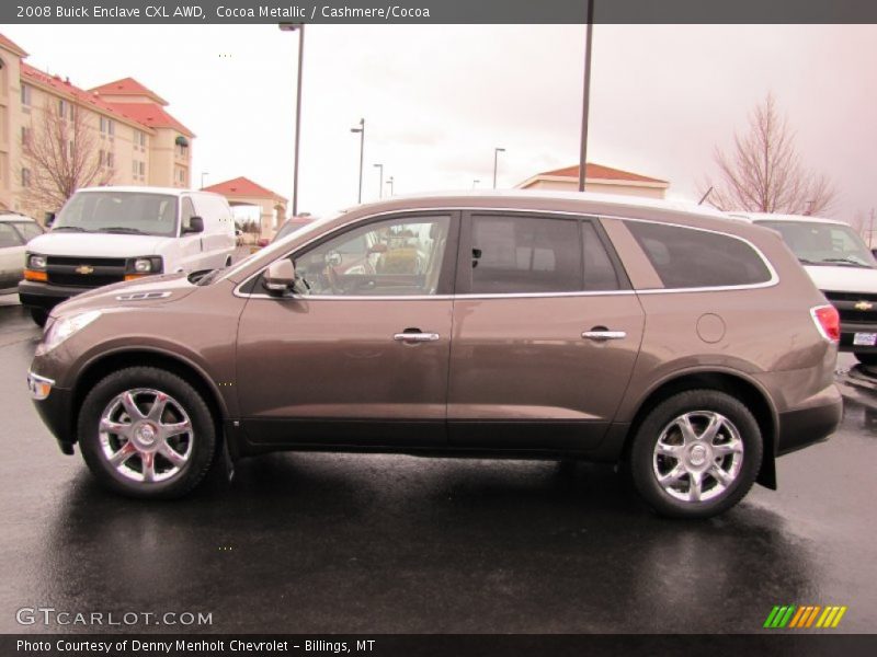 Cocoa Metallic / Cashmere/Cocoa 2008 Buick Enclave CXL AWD