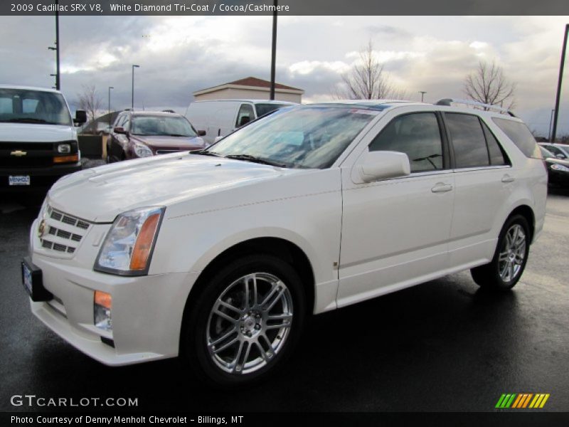 White Diamond Tri-Coat / Cocoa/Cashmere 2009 Cadillac SRX V8