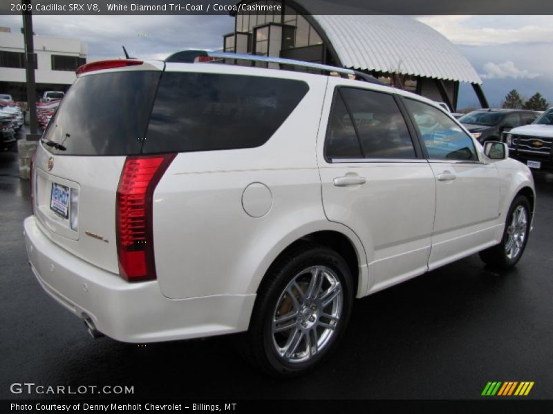 White Diamond Tri-Coat / Cocoa/Cashmere 2009 Cadillac SRX V8