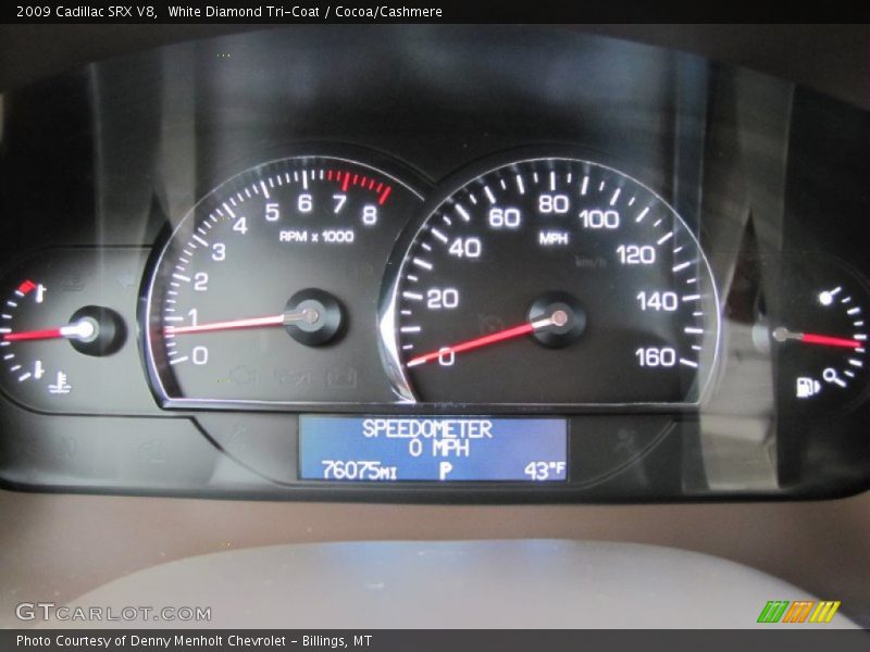  2009 SRX V8 V8 Gauges