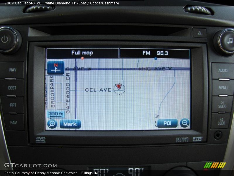 Navigation of 2009 SRX V8