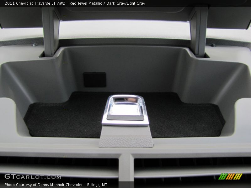Red Jewel Metallic / Dark Gray/Light Gray 2011 Chevrolet Traverse LT AWD