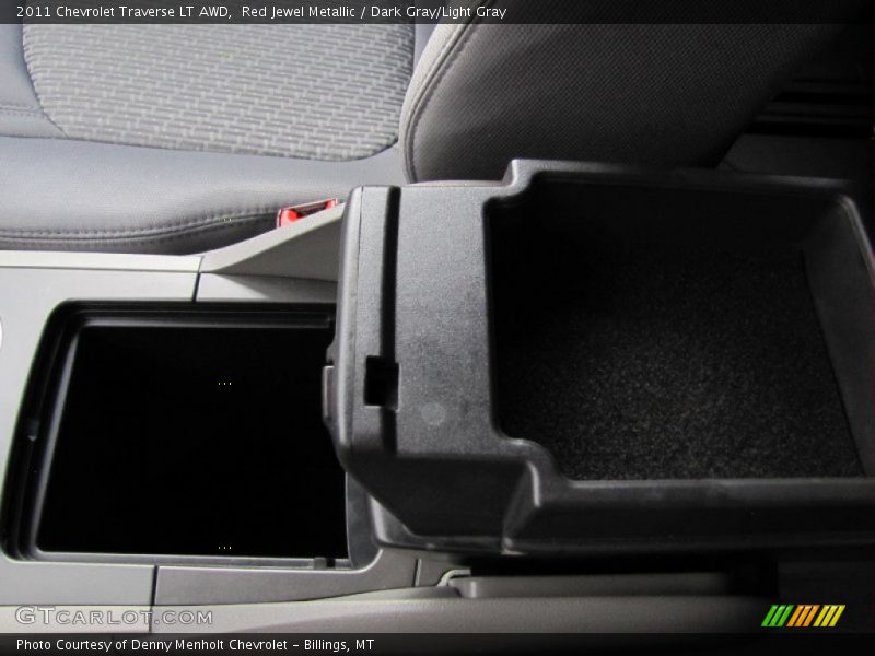 Red Jewel Metallic / Dark Gray/Light Gray 2011 Chevrolet Traverse LT AWD