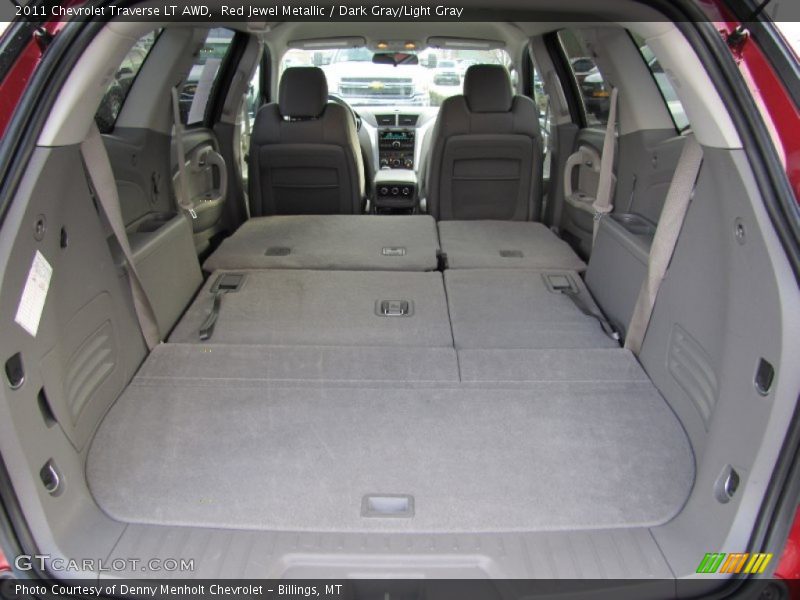Red Jewel Metallic / Dark Gray/Light Gray 2011 Chevrolet Traverse LT AWD