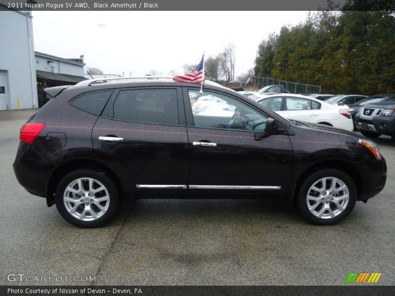 Black Amethyst / Black 2011 Nissan Rogue SV AWD