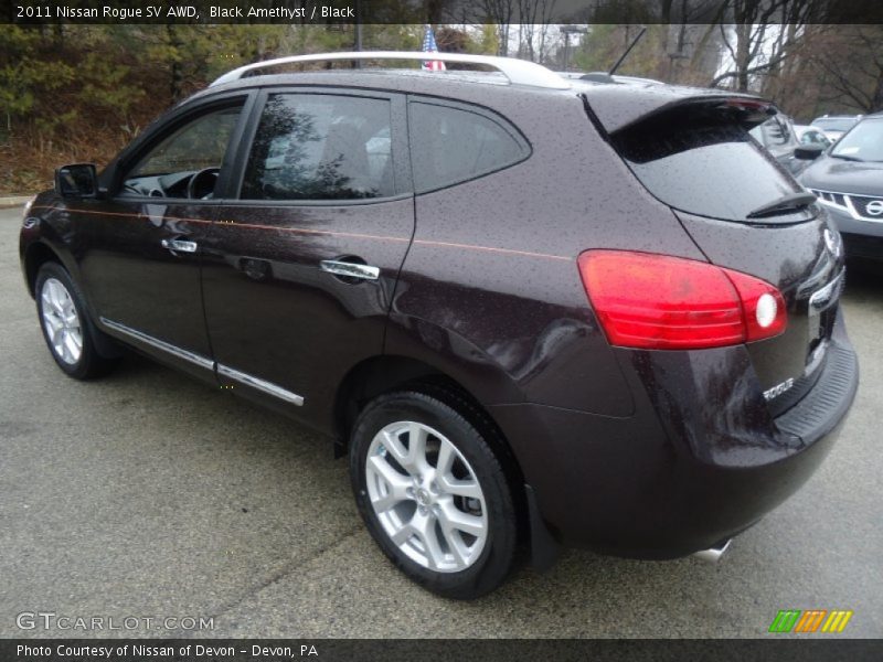 Black Amethyst / Black 2011 Nissan Rogue SV AWD