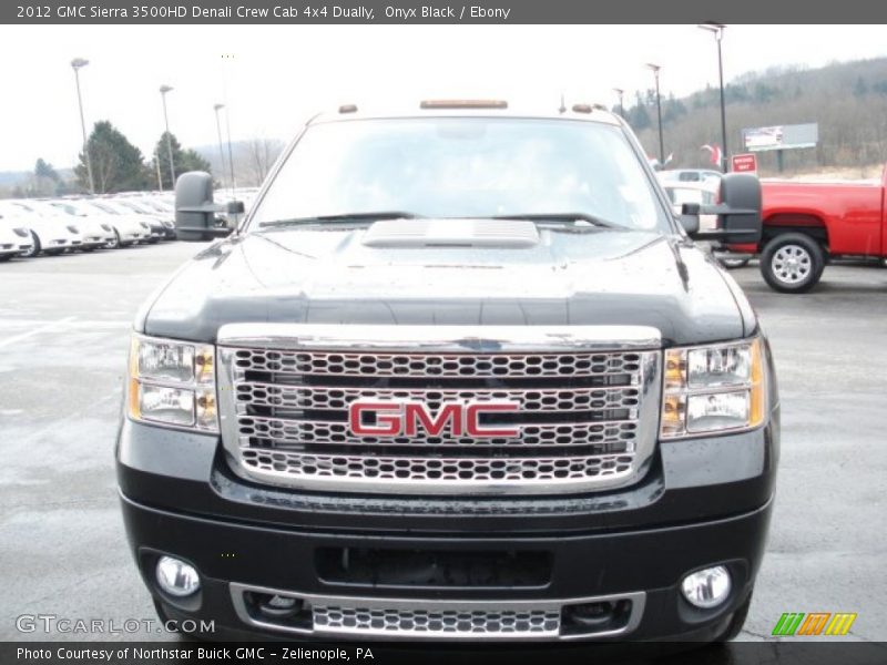 Onyx Black / Ebony 2012 GMC Sierra 3500HD Denali Crew Cab 4x4 Dually