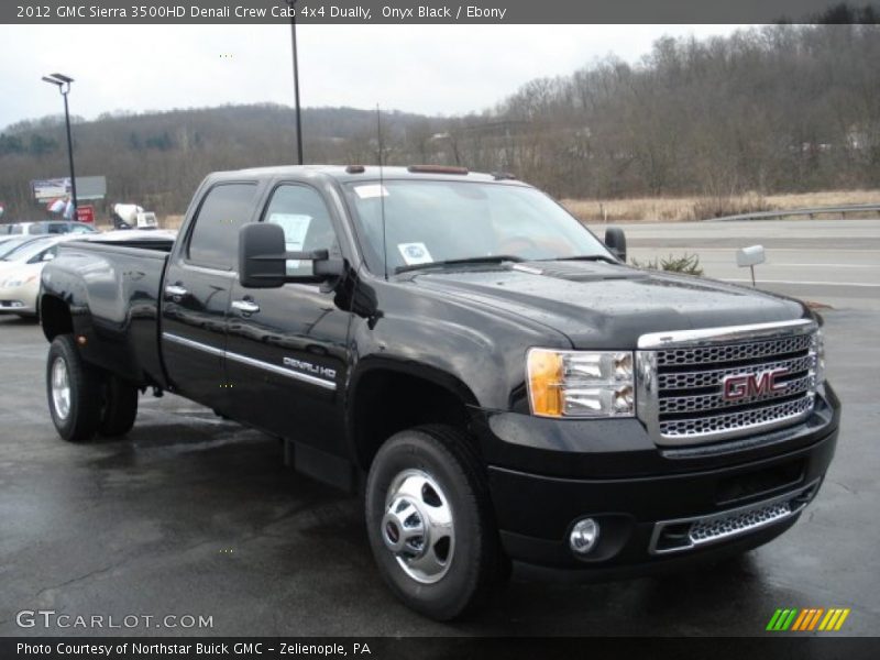 Front 3/4 View of 2012 Sierra 3500HD Denali Crew Cab 4x4 Dually