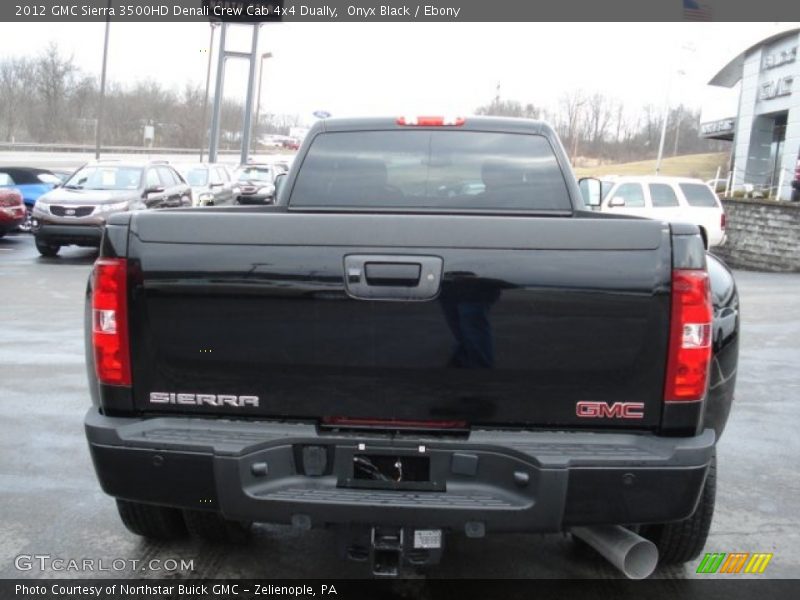 Onyx Black / Ebony 2012 GMC Sierra 3500HD Denali Crew Cab 4x4 Dually