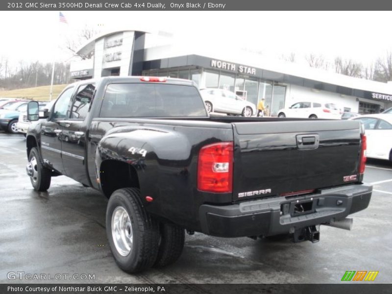 Onyx Black / Ebony 2012 GMC Sierra 3500HD Denali Crew Cab 4x4 Dually