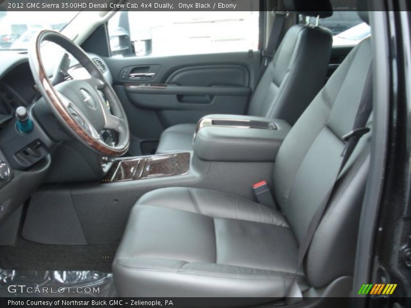 Onyx Black / Ebony 2012 GMC Sierra 3500HD Denali Crew Cab 4x4 Dually